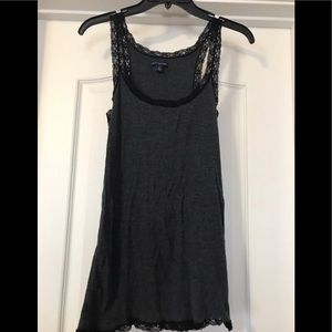 Black lace cami